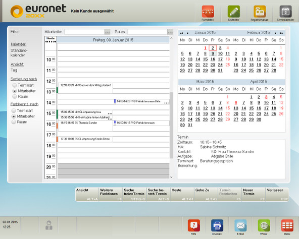 Terminkalender Tagesansicht